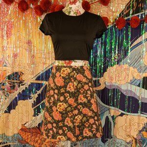 Loft Embroidered Skirt - Size 6